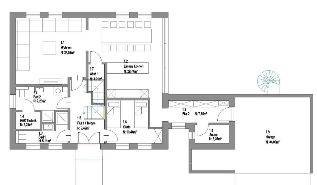 Villa FH Magnolia fuer 12 Pers. mit Terrasse + Dachterasse Born Exterior foto